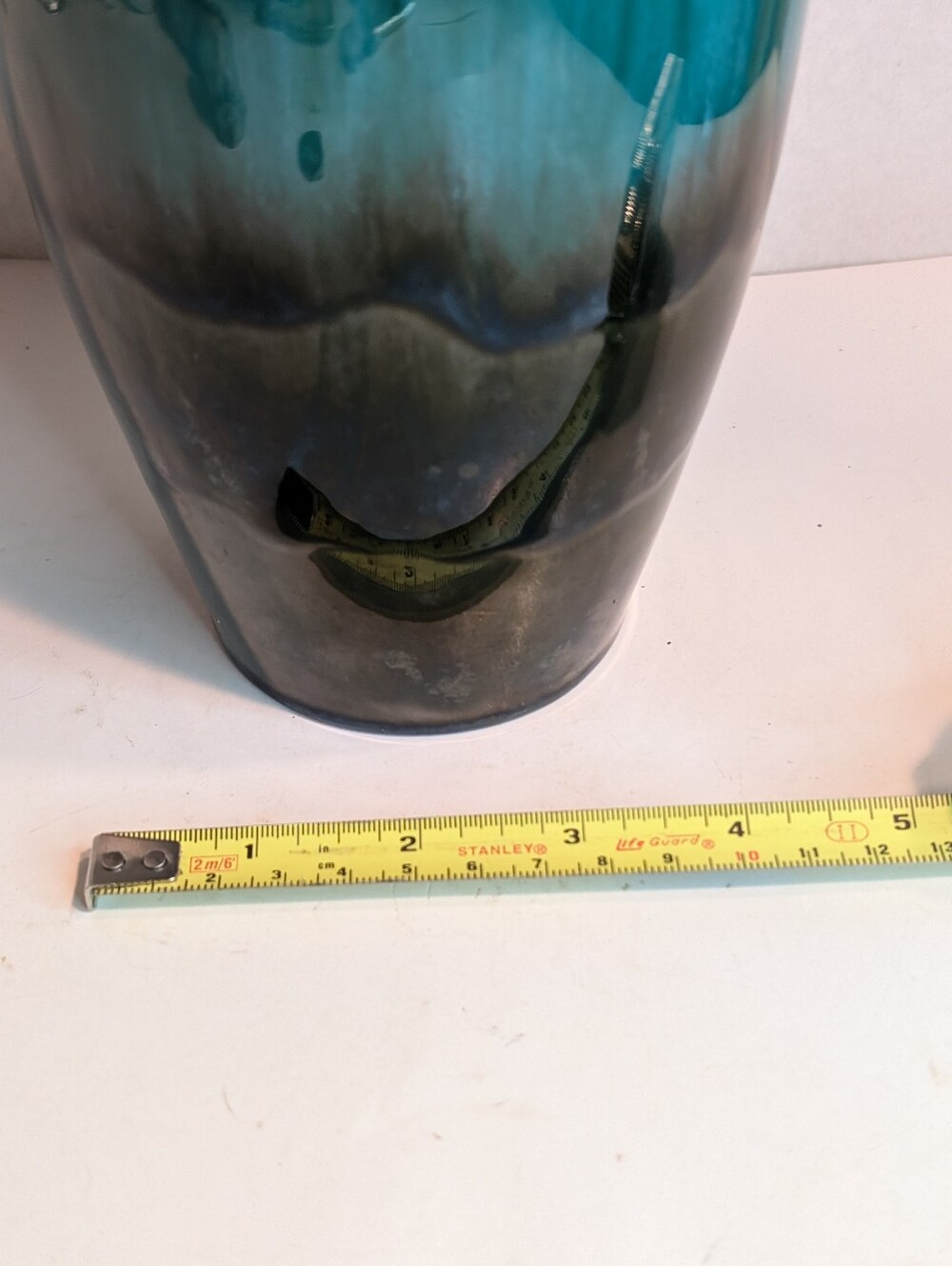 Vintage Blue Mountain Pottery Green Blue Black Mountain Pottery Pitcher Vase - Picture 2 of 8